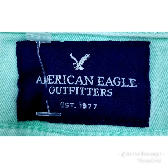 Vintage AEO midi shorts green 8 - Picture 6 of 6